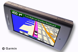 Das nüvifone soll chneller als konventionelle Navi-Handys Position und Route berechnen